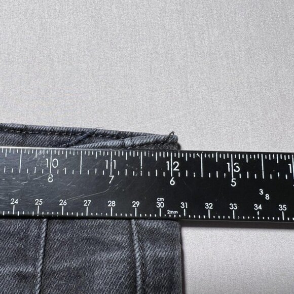 We The Free Jayde Jeans Womens 25 Gray High Rise Retro Flare Waist Double Button - Picture 11 of 15